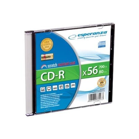 CD-R Esperanza 56x 700MB (Slim 1) Silver