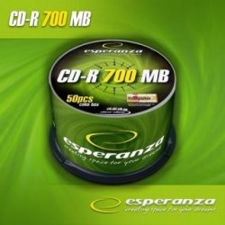 Płyta CD-R Esperanza 56x 700MB (Cake 50) SILVER