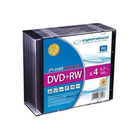 DVD+RW Esperanza 4x 4,7GB (Slim 10)