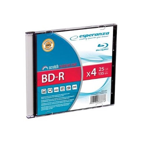 BD-R Esperanza 25GB x4 (Slim 1) BluRay