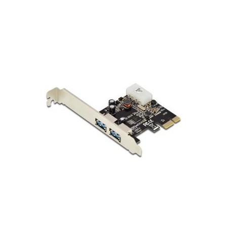 Kontroler USB 3.0 Digitus PCIe, 2x USB 3.0, Low Profile, Chipset UPD720202