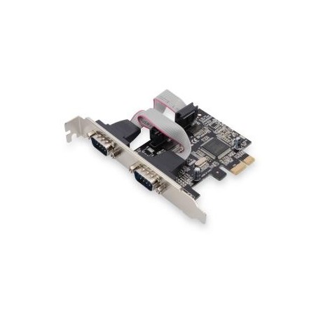 Kontroler COM Digitus PCIe, 2x RS-232/COM, Low Profile, Chipset MCS9901
