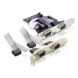 Kontroler COM Delock PCIe 4x RS-232/COM 9-pin