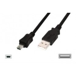 Kabel USB Assmann 2.0 A/M - mini B/M, 1m 