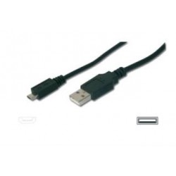 Kabel USB Assmann 2.0, typ A - B micro, 1,8m