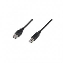 Kabel drukarkowy USB Assmann 2.0 A/M - USB B /M, 1m Czarny