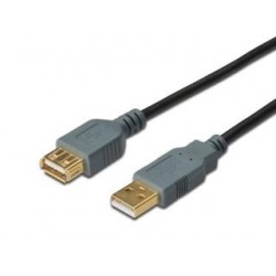 Kabel USB 2.0 HighSpeed Digitus USB A/USB A M/Ż 1,8m