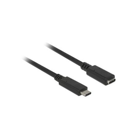 Przedłużacz USB 3.1 Delock C(M) - C(F) 0.5m czarny