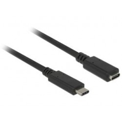 Przedłużacz USB 3.1 Delock C(M) - C(F) 1.5m czarny