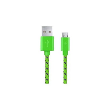 Kabel USB Esperanza USB 2.0 A - micro USB B M/M 2m oplot zielony