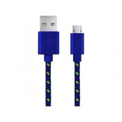 Kabel USB Esperanza Micro USB 2.0 A-B M/M OPLOT 1,0m granatowy