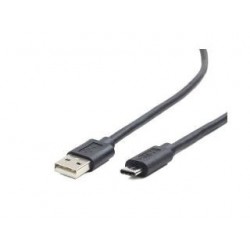 Kabel USB Gembird USB 2.0 AM - USB type-C czarny 1.8m