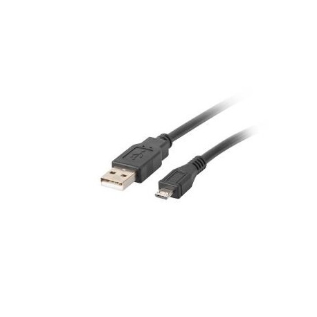 Kabel USB 2.0 Lanberg micro AM-MBM5P 0,3m czarny