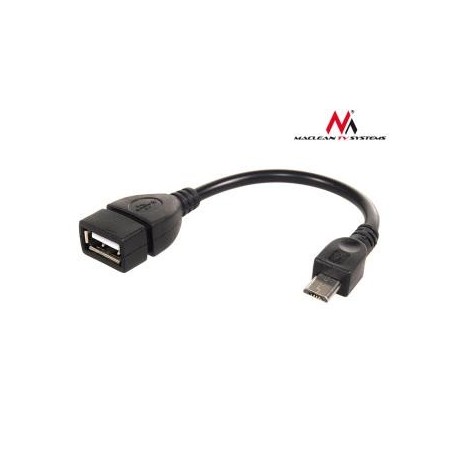Kabel adapter Maclean MCTV-696 USB 2.0 (F) - MicroUSB typu B (M) 