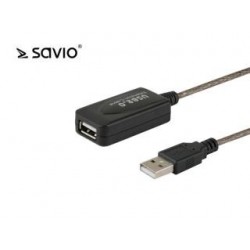 Przedłużacz aktywny USB Savio CL-130 10m