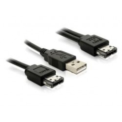 Kabel Delock Power over eSATA(M) - USB(AM) + eSATA(M) 1m