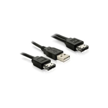 Kabel Delock Power over eSATA(M) - USB(AM) + eSATA(M) 1m