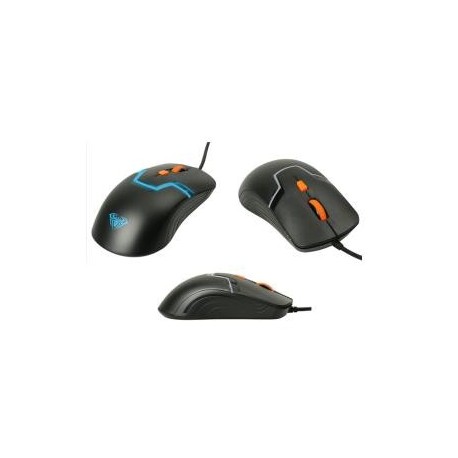 Mysz przewodowa Acme Aula Rigel optyczna Gaming czarno-pomarańczowa