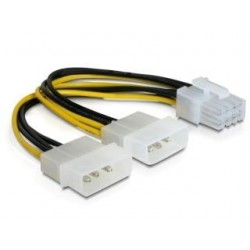 Kabel rozdzielacz Delock zasilanie 2XHDD/1XPCI EXPRESS 8PIN