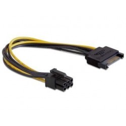 Kabel SATA zasilający (M) Delock PCI Express 6-PIN 0,21m