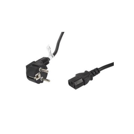 Kabel zasilający Lanberg CEE 7/7 - IEC 320 C13 5m VDE czarny