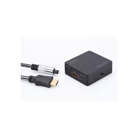 Rozdzielacz sygnału Digitus HDMI do HDMI/3.5mm/Toslink, UHD 3D, HDCP 1.3