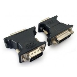 Adapter Gembird VGA(M)- DVI-A(F) czarny