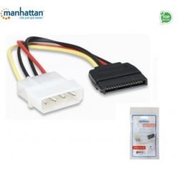 Kabel adapter zasilania Manhattan SATA-415 Molex/SATA 4/15, 0,16m ICOC