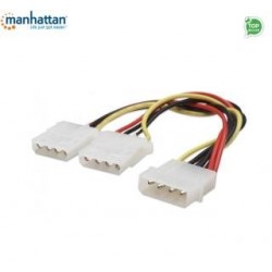 Kabel adapter zasilania Manhattan 04-NC Molex 2x5,25, 0,2m ICOC