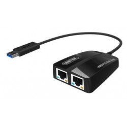Kabel adapter Unitek Y-3463 USB 3.0 - 2x Gigabit Ethernet