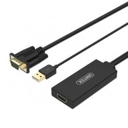 Kabel adapter Unitek Y-8711 VGA do HDMI + audio