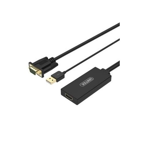 Kabel adapter Unitek Y-8711 VGA do HDMI + audio