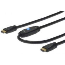 Kabel ze wzmac. Assmann HDMI Highspeed Eth. 1.4 GOLD Typ A, M/M 10m Black