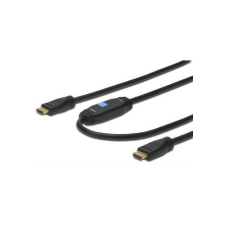 Kabel ze wzmac. Assmann HDMI Highspeed Eth. 1.4 GOLD Typ A, M/M 10m Black