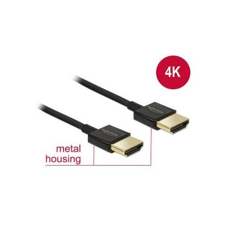 Kabel HDMI Delock HDMI High Speed Ethernet 4K 3D M/M Slim 4.5m