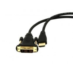 Kabel Gembird HDMI(M)- DVI-D(M)(18+1) 10m Single Link Gold