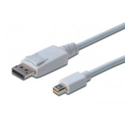 Kabel DisplayPort Assmann DP/M-DPmini /M, 1.1a biały, 2m