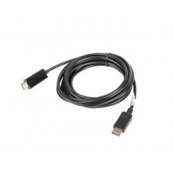 Kabel adapter Lanberg CA-DPHD-10CC-0050-BK DisplayPort (M) - HDMI 5m (M) czarny