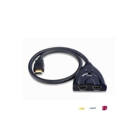 Przełącznik dwukierunkowy Techly IDATA HDMI-2BI HDMI 2/1:1/2, 4K2K 3D, czarny