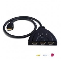 Przełącznik dwukierunkowy Techly IDATA HDMI-3BI HDMI 3/1:1/3, 4K2K 3D, czarny