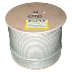 Kabel koncentryczny Cabletech F690BV A biały szpula 305m