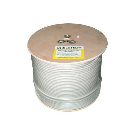 Kabel koncentryczny Cabletech F690BV A biały szpula 305m