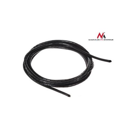 Osłona maskująca na kable Maclean MCTV-684 B (5*6mm) 3m czarna spirala