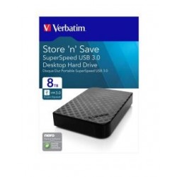 Dysk zewnętrzny Verbatim 8TB 3.5" Store 'n' Save 2Gen czarny USB 3.0