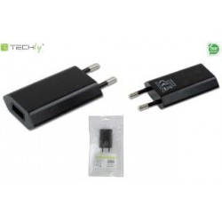Ładowarka sieciowa Techly IPW-USB-ECBKG USB 5V 1A czarna