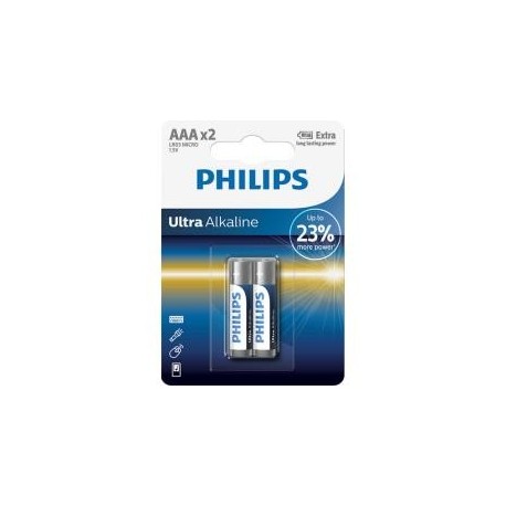 Bateria Philips LR03 AAA Ultra (alkaliczna) (2szt blister)
