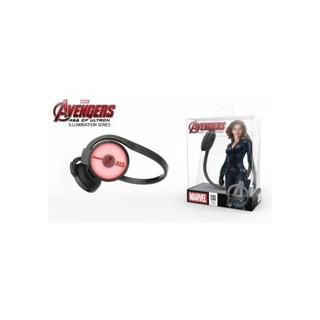 Słuchawki bezprzewodowe z mikrofonem E-Blue Avengers Black Widow EBT932BK czarno -czerwone