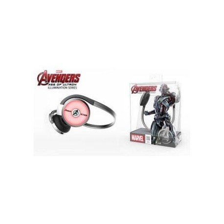 Słuchawki bezprzewodowe z mikrofonem E-BLUE Avengers Ultron EBT932SR srebrno - czerwony