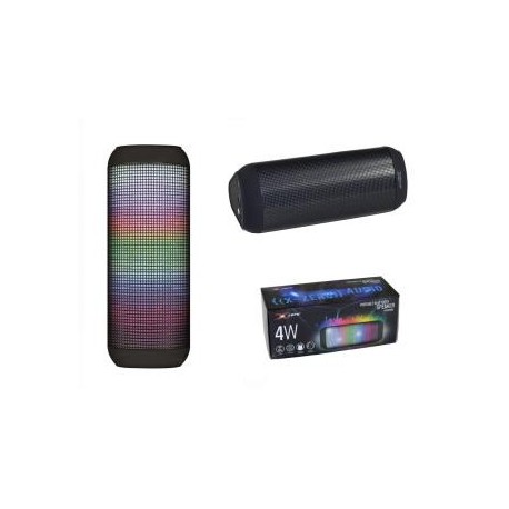 Głośnik bezprzewodowy Bluetooth X-ZERO X-S1836BK 4W, kolorowe podświetlenie