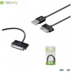 Kabel USB Techly I-SAM-CABLE do Samsung Galaxy Tab 1,2m, czarny